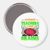Docenten Hersenen Skelet Hand Hart Halloween Magneet (Voorkant / Achterkant)