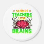 Docenten Hersenen Skelet Hand Hart Halloween Magneet (Voorkant)