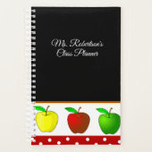 Docenten kleurrijke appels Daily Planner (Voorkant)