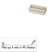 DOCENTEN ONDERTEKENEN EN TERUG STEMPEL (Gestempeld)