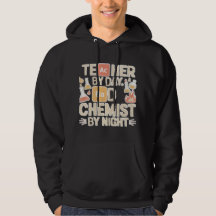 DOCENTEN OVERDAG SLECHTE CHEMICUS BIJ NACHT HOODIE