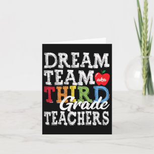 Docenten Twee-deertig Tee Droomteam AKA Derde Klas Kaart