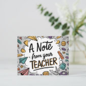 Docentennota - Welkom Terug naar School Briefkaart (Staand voorkant)