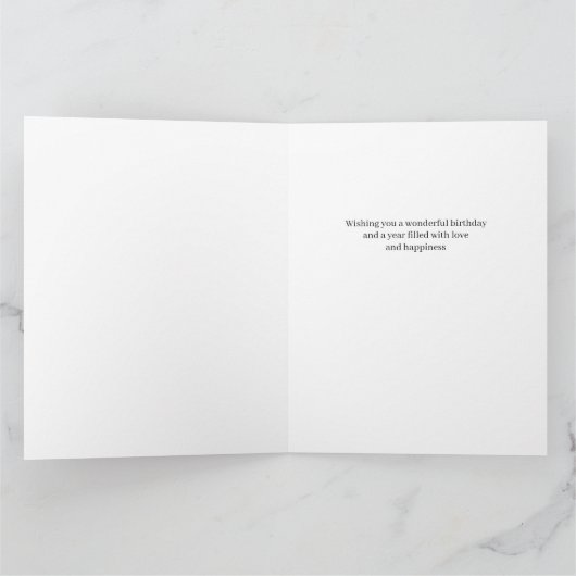 Dochter 6 Foto Collage Elke leeftijd Happy Birthda Kaart (Binnen)