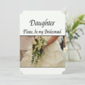 Dochter alsjeblieft, Bridesmaid Kaart (Staand voorkant)