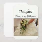 Dochter alsjeblieft, Bridesmaid Kaart (Voorkant / Achterkant)