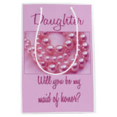 Dochter, alsjeblieft mijn Maid of Honor? Medium Cadeauzakje (Voorkant)