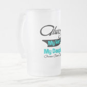 Dochter - Altijd mijn Hero - ovariumkanker Matglas Bierpul (Voorkant links)