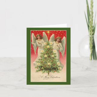 Dochter Angels Christmas Holiday Kaart