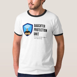 Dochter Beschermingseenheid Vader Grappig Ontwerp T-shirt