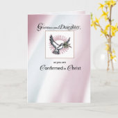 Dochter bevestiging duif kaart (Gele Bloem)