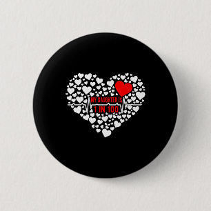 Dochter Chd Warrior Mom Congenitale hartziekte Ronde Button 5,7 Cm
