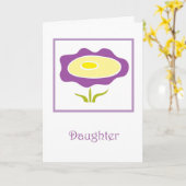 Dochter, denkt aan jou, mist je kaart (Gele Bloem)