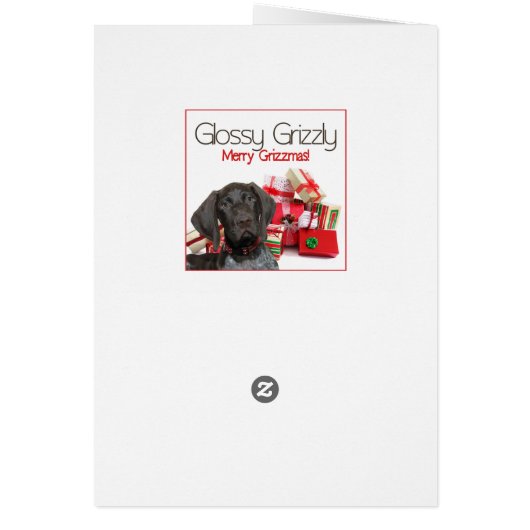 Dochter en Boyvriend Glossy Grizzly Kerstmis (Achterkant)
