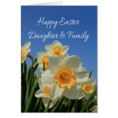 Dochter en familie Happy Pasen (Voorkant)