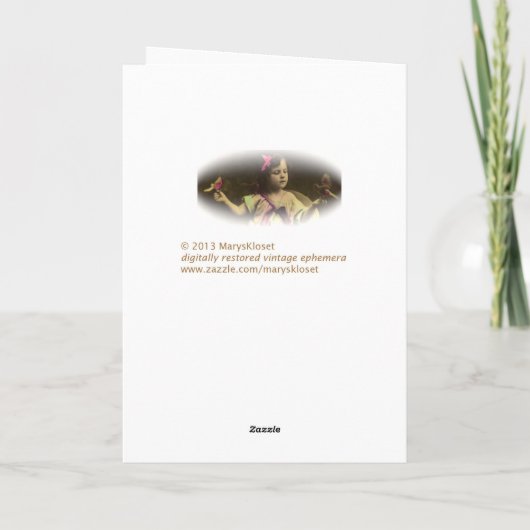 dochter en moeder Moederdag Kaart (Achterkant)