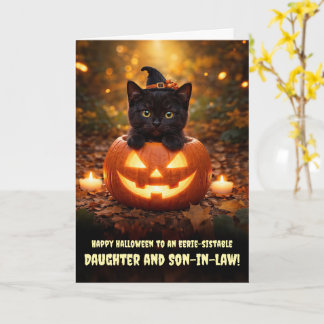 Dochter en Schoonzoon Gelukkig Halloween Kaart