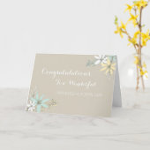 Dochter en zoon in de wet bruiloft Gefeliciteerd G Kaart (Gele Bloem)