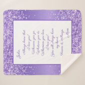 Dochter, ik hou van je sherpa deken (Voorkant (horizontaal))