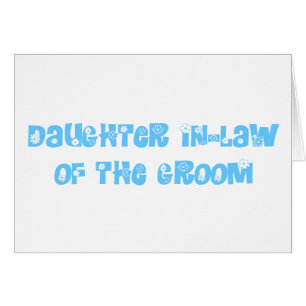 Dochter in-law van de Groom