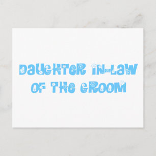 Dochter in-law van de Groom Briefkaart