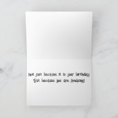 **DOCHTER** JE VERDIENT EEN "GROOT UITZICHT" VERJA KAART (Binnen)