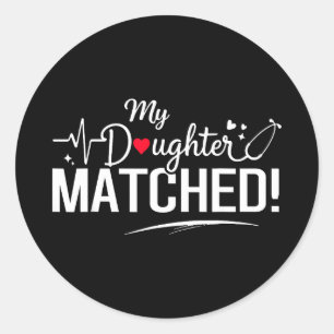 Dochter komt overeen met 2026 residency match day ronde sticker