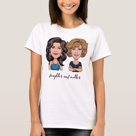 Dochter Moeder T-shirt (Voorkant)