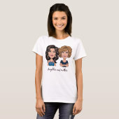 Dochter Moeder T-shirt (Voorkant volledig)
