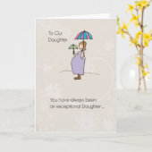 Dochter, Moederdag Zwangere Mam Kaart (Gele Bloem)