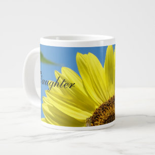 Dochter mok cadeaus Gele Zonnebloem Grote Mok