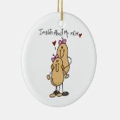 Dochter - Nuts over mijn mama T-shirts en cadeautj Keramisch Ornament (Rechts)