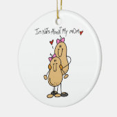 Dochter - Nuts over mijn mama T-shirts en cadeautj Keramisch Ornament (Links)