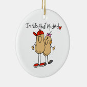 Dochter - Nuts over mijn vader T-shirts en cadeaut Keramisch Ornament (Rechts)