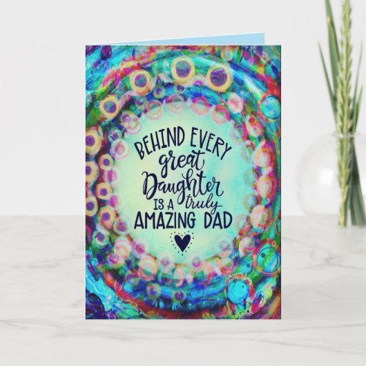 "Dochter papa!" inspiratie Kaart (Voorkant)