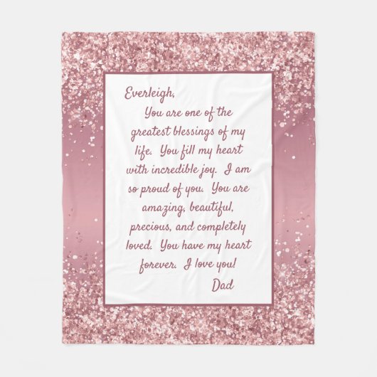 Dochter Proud van Youou Fleece Deken (Voorkant)