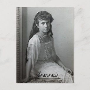 Dochter tsaar - ANASTASIA Romanov Rusland #123 Briefkaart
