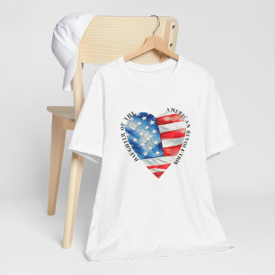 Dochter van de Amerikaanse Revolutie aquarel T-shirt