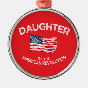 Dochter van de Amerikaanse Revolutie DAR Ster USA Metalen Ornament