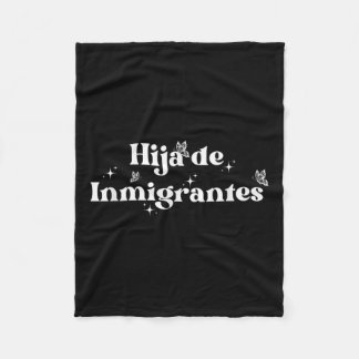 Dochter van de immigrant Vluchteling Latina Rechte Fleece Deken