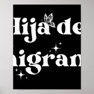 Dochter van de immigrant Vluchteling Latina Rechte Poster