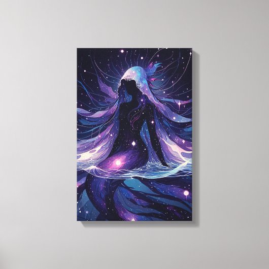 Dochter van de kosmos canvas afdruk (Voorkant)