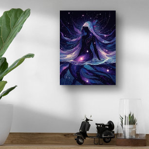 Dochter van de kosmos canvas afdruk