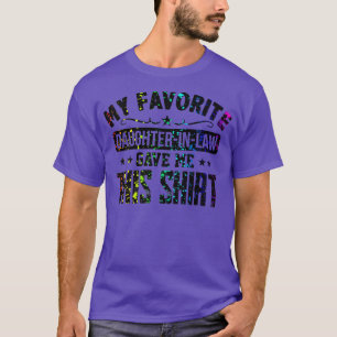 Dochter van de wet Funny Father Favoriete Weddi T-shirt
