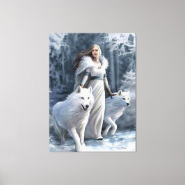 dochter van de wolf canvas afdruk