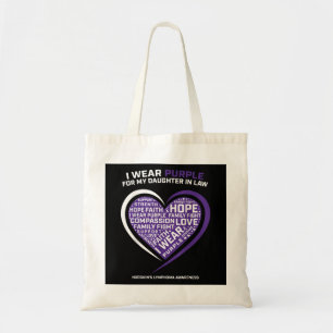 Dochter van de ziekte in Law Hodgkins Lymphoma Tote Bag