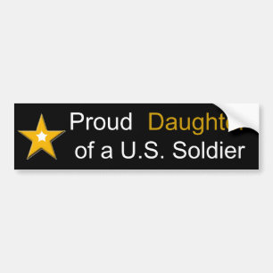 Dochter van een Amerikaanse soldaat Bumpersticker