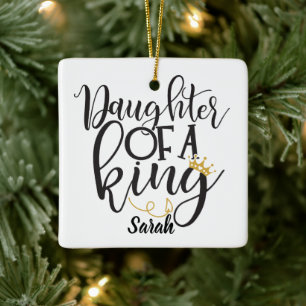 Dochter van een Koning Keramisch Ornament