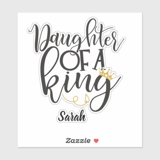 Dochter van een Koning Sticker (Vel)