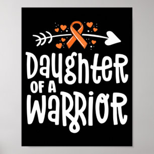 Dochter van een krijger geschenk familie leukemie poster